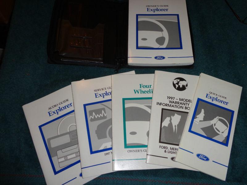 1997 ford explorer owner's manual set / owner's guide set / original!!!