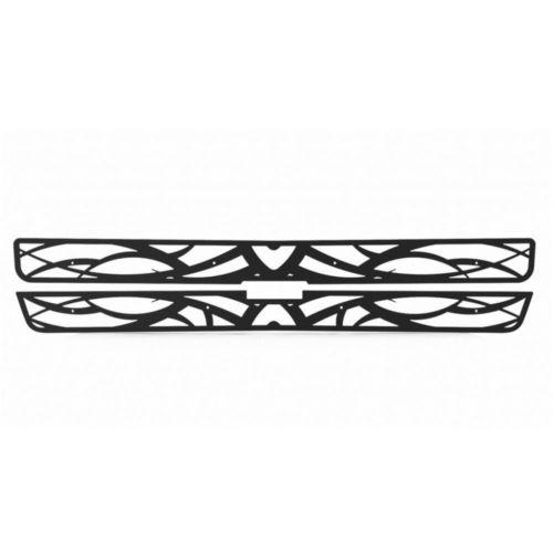 Chevy silverado ld 01-02 black tribal front metal grille trim cover grill insert