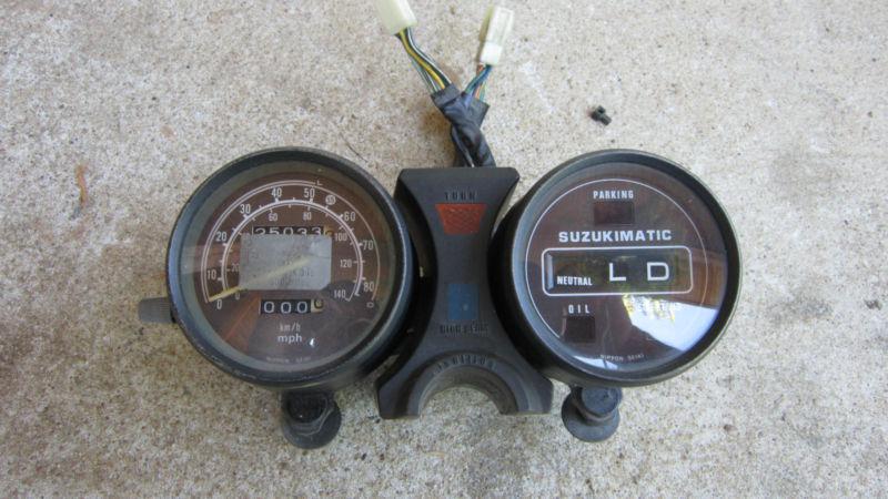 1982 82 suzuki gs 450 g a gs450 suzukimatic gauge speedometer tachometer 