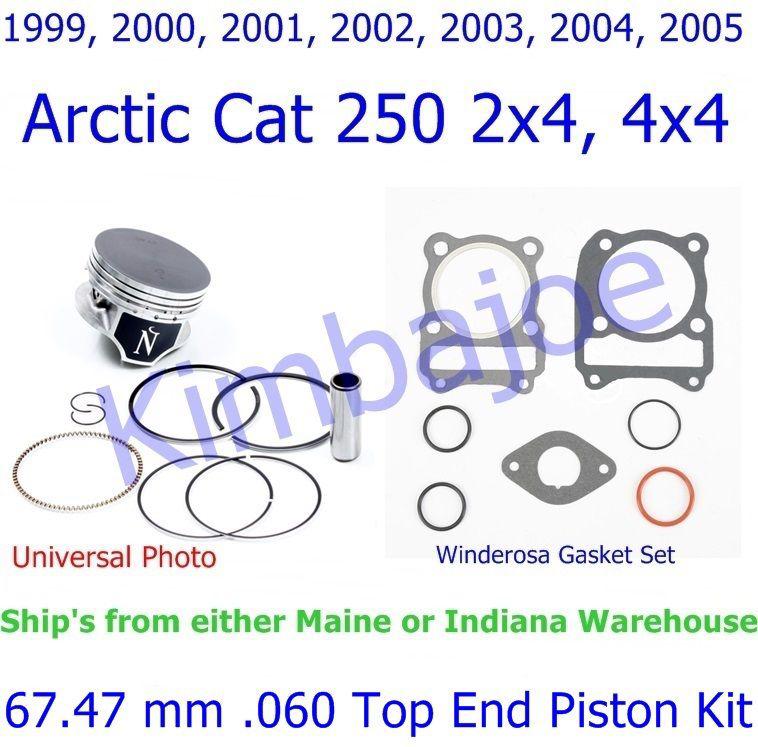 1999-2005 arctic cat 250 2x4, 4x4 namura 67.47 mm .060 top end piston kit