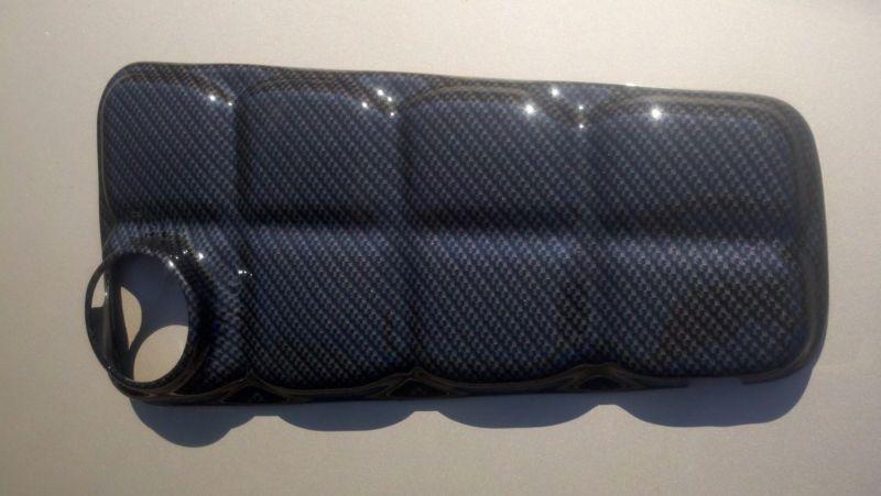 Carbon fiber c6 corvette coolant tank cover