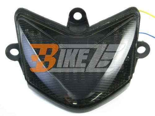 Fit kawasaki ninja zx10 zx10r 04 05 smoke led tail light w/ turn signal int.