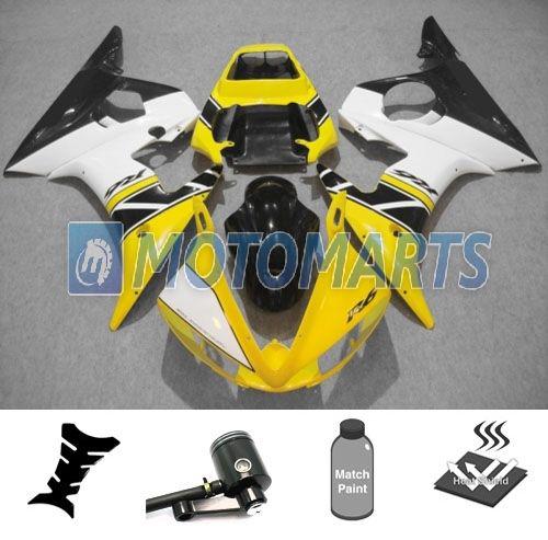 Bundle inj fairing kit with brake fluid reservoir for yamaha yzf 600 r6 04 05 aa