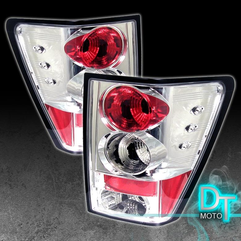 05-06 jeep grand cherokee altezza chrome rear tail lights lamps left+right pair