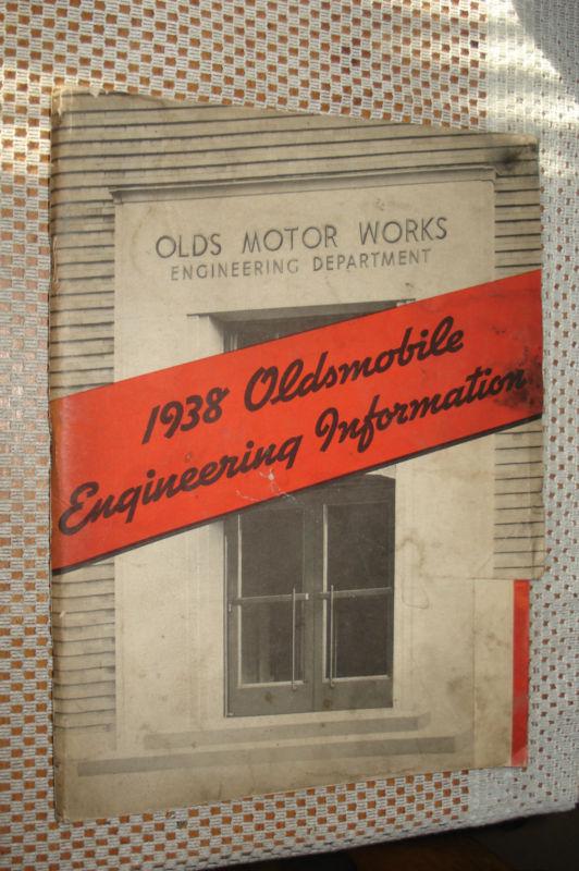 1938 oldsmobile engineering information album rarer than dealer album book catal