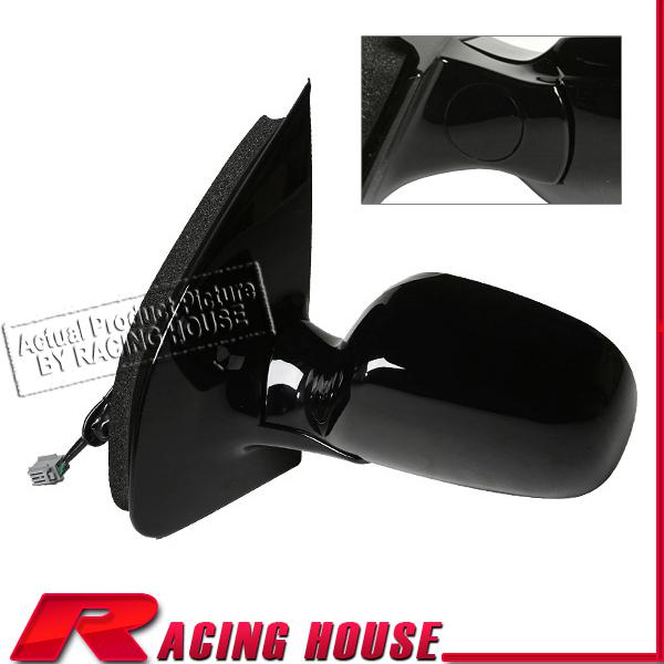 01 02 ford windstar power heat gloss black mirror left hand driver rear view new