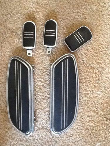 Streamline front floorboard/rear foot pegs/brake pedal for harley davidson