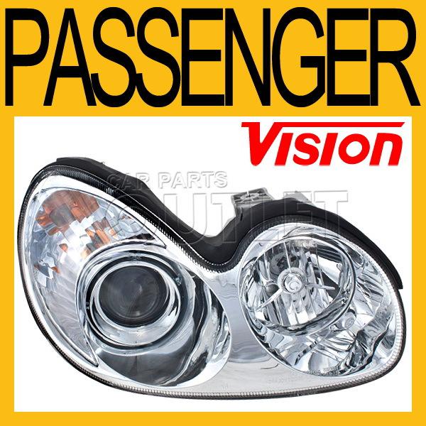 Passenger side right head lamp light for 02-05 sonata hyundai replacement new rh