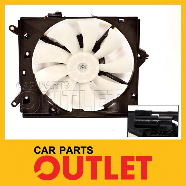 00-04 toyota avalon condenser fan assembly blade motor for marked 0a18 shroud rh