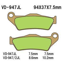 Vesrah vd-947jl sintered brake pads front vertemati e 450 enduro 2003-2004