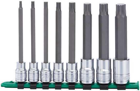 Carlyle hand tools cht bslts8 - socket set, long triple square metric