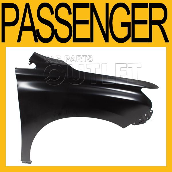 2010-2011 lexus rx350 passenger front fender primered black steel replacement rh