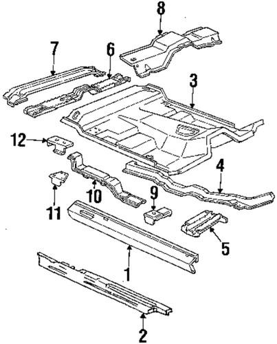 Ford oem yl5z1310129aa rocker-rocker panel