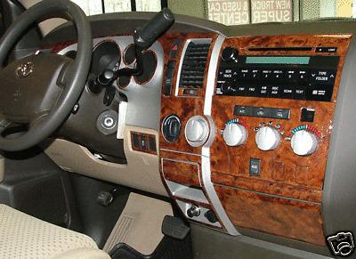 Toyota sequoia sr5 sr-5 interior burl wood dash trim kit set 2012 2013 2014