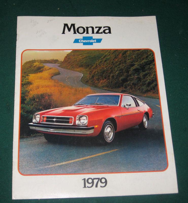 1979 chevy monza dealer brochure; 2 + 2 hatchback coupe; wagon;  12 pg