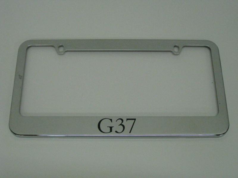 Infiniti "g37" metal license plate frame