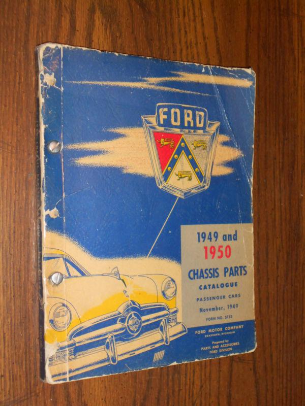 1949-1950 ford chassis parts & accessories catalog / parts book / manual/ orig 