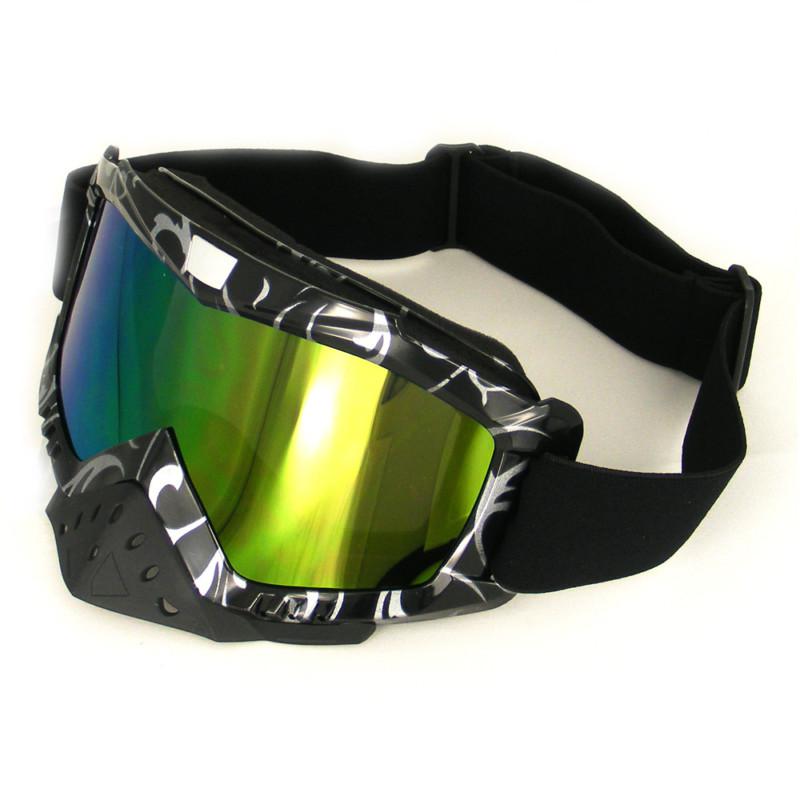 Stripe motorcycle motocross off-road cross country flexible goggles cool design