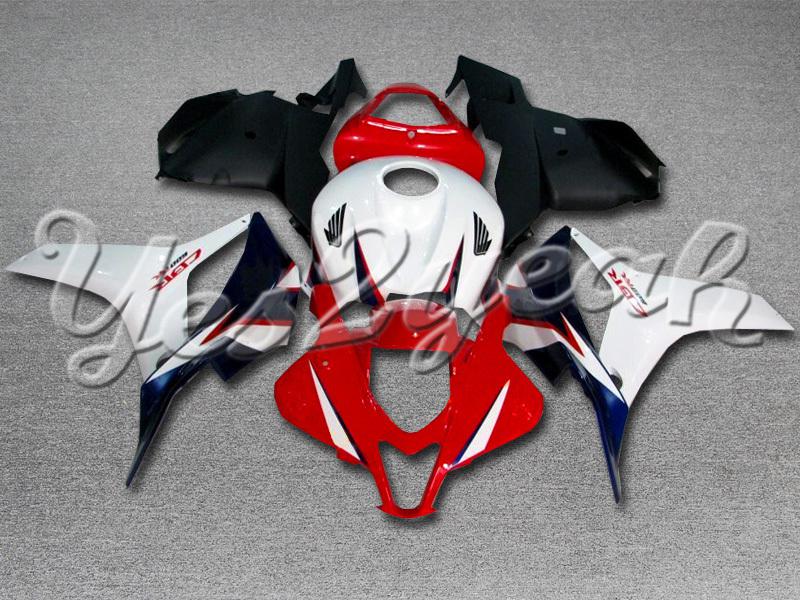 Injection molded fit cbr600rr 2009 2010 2011 2012 red white black fairing zn1017