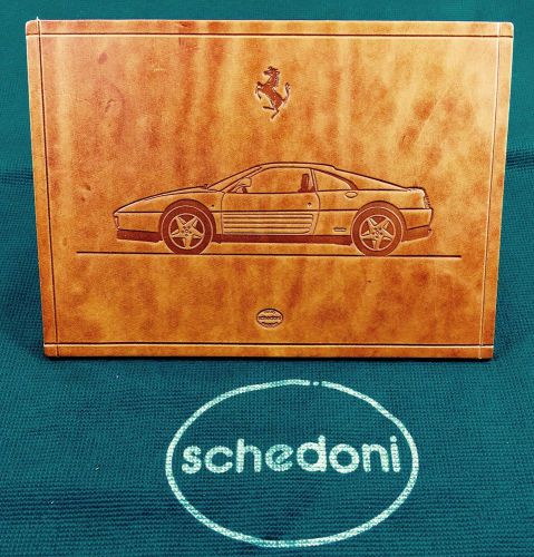 Ferrari 348 tb embossed schedoni leather 5x7 collectable