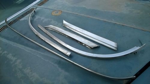 1964 chevy impala ss buick wildcat pontiac catalina window glass trim set 1963