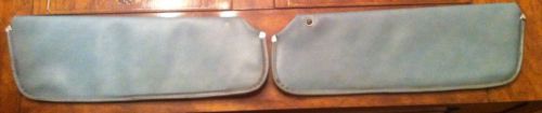 Oem gm 1981 camaro z28 firebird transam light blue sun visor set