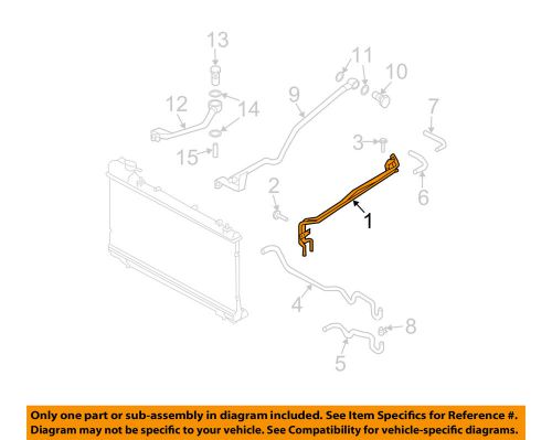 Subaru oem 03-07 impreza 2.5l-h4 radiator-connector pipe 45522fe031