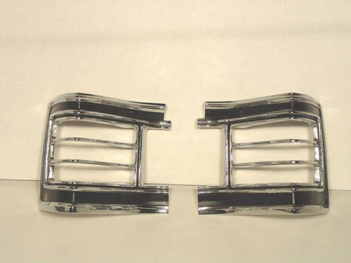 1967 chevelle tail lamp light bezel (pair) blems