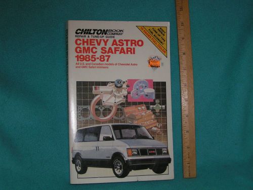 7750 chilton auto repair- 1985-87 chevy astro - gmc safari - manual tune-up