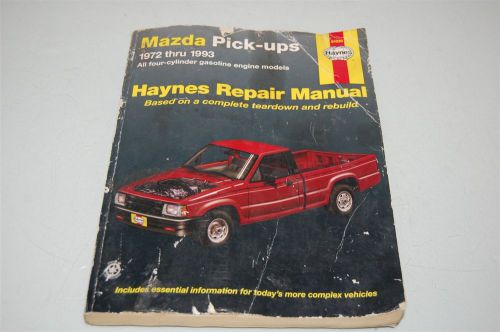 Haynes automotive repair manual book mazda pick-ups 1972-1993