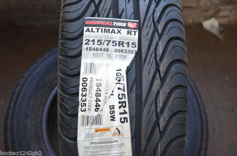 1 new 215 75 15 general altimax rt tire