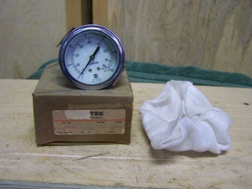 Nib u.s. gauge-ametek 0-30 in. hg panel mount vacuum gauge-137784-2 1/2&#034;-1/4&#034;