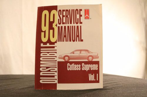 1993 oldsmobile cutlass supreme service manual,volume i