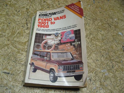 Chilton ford van 1961-1988 repair manual