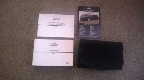 2007 chevrolet trailblazer owners manual with supplements and case