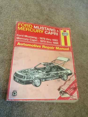 Ford mustang &amp; mercury capri haynes repair manual 1994