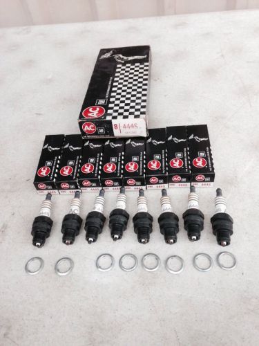 Nos ac performance spark plugs set  # 444s fits: 1955-74 gm, dodge plymouth etc