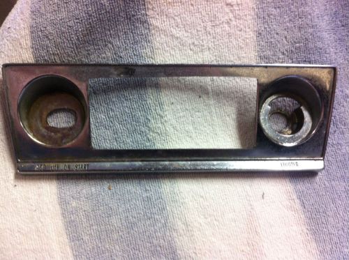 Corvair radio trim plate