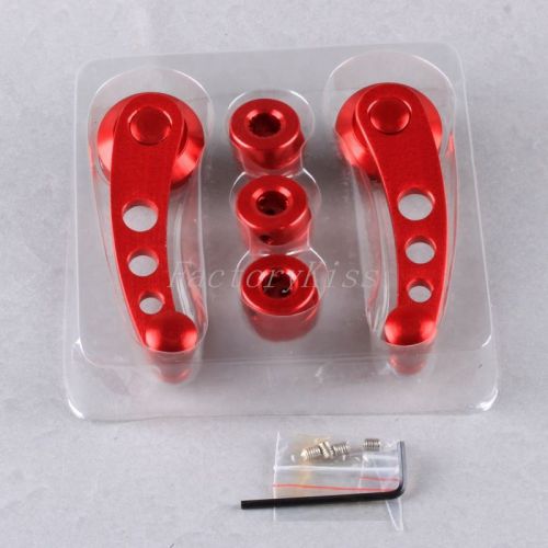 Universal aluminium auto car window winder kit crank door glass handle red hpp