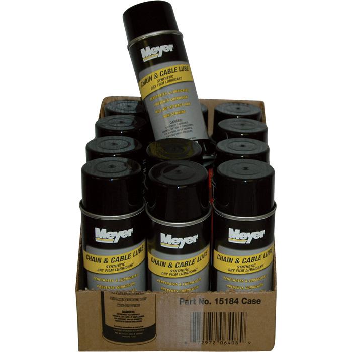 Meyer chain & cable lube -case of 12 11-oz aerosol cans #15184