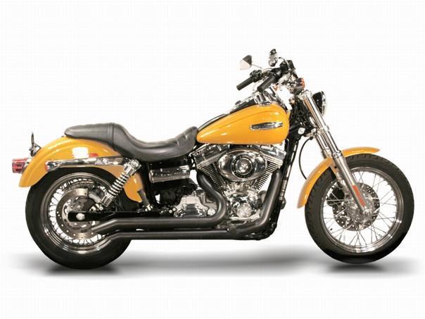 Samson exhaust legend rip saws blk harley-davidson fxdwg 2006-2010