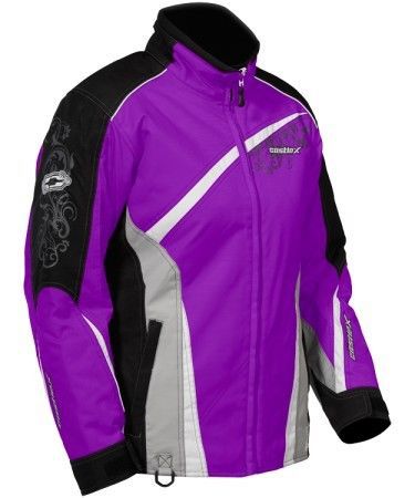 Castle x racewear charm g2 womens snowmobile jacket grape purple xs