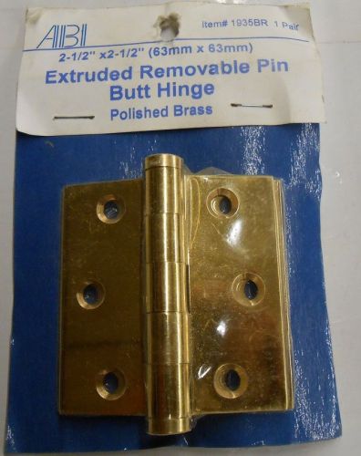 Abi 303311 butt hinge door cabinet chrome plated brass 2-1/2&#034; x 2-1/2&#034;