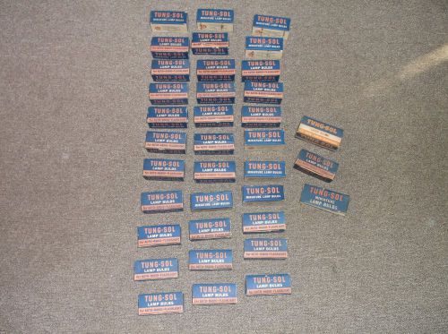 Large lot 33 boxes of vintage tung-sol miniature lamp bulbs see pictures!