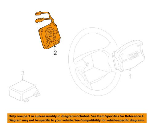 Audi oem 02-04 a6 quattro air bag-clockspring 1j0959654al