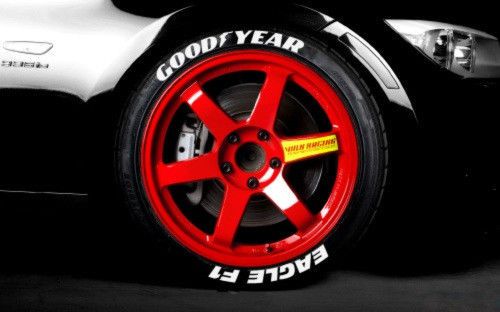 Goodyear eagle f1 tire lettering permanent-1.25&#034; for 18&#034; and 19&#034; tires(8 decals)