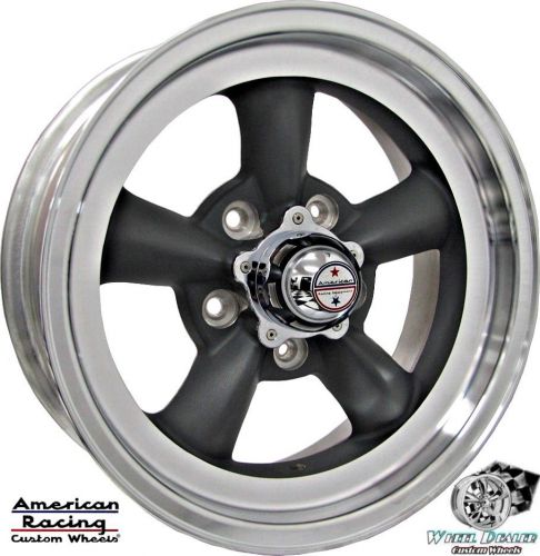 (4) 15x6&#034; gray american racing torq thrust d wheels rims, chevy c2 corvette 1967