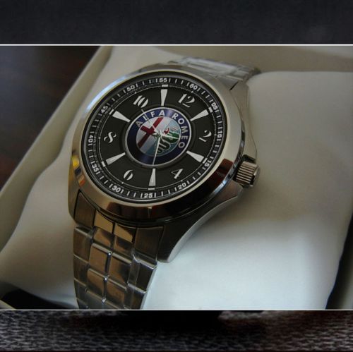 Alfa romeo emblem sport metal watch