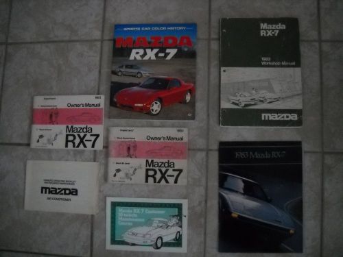 Mazda rx7 manuals, book, literature.