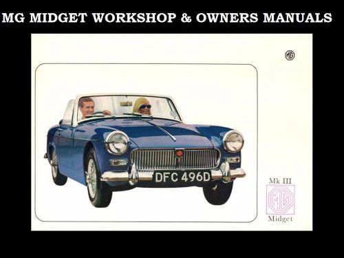 Mg midget workshop &amp; operations manuals - 450pgs w/ service repair &amp; maintenance